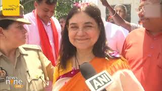 UP: BJP’s Sultanpur Candidate Maneka Gandhi Holds Roadshow Ahead of Filing Nomination | News9