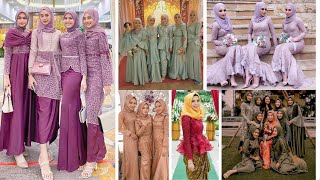 Outstanding muslim wedding guest dresses for women ||  Modest muslim wedding outfit ideas 2022 screenshot 4