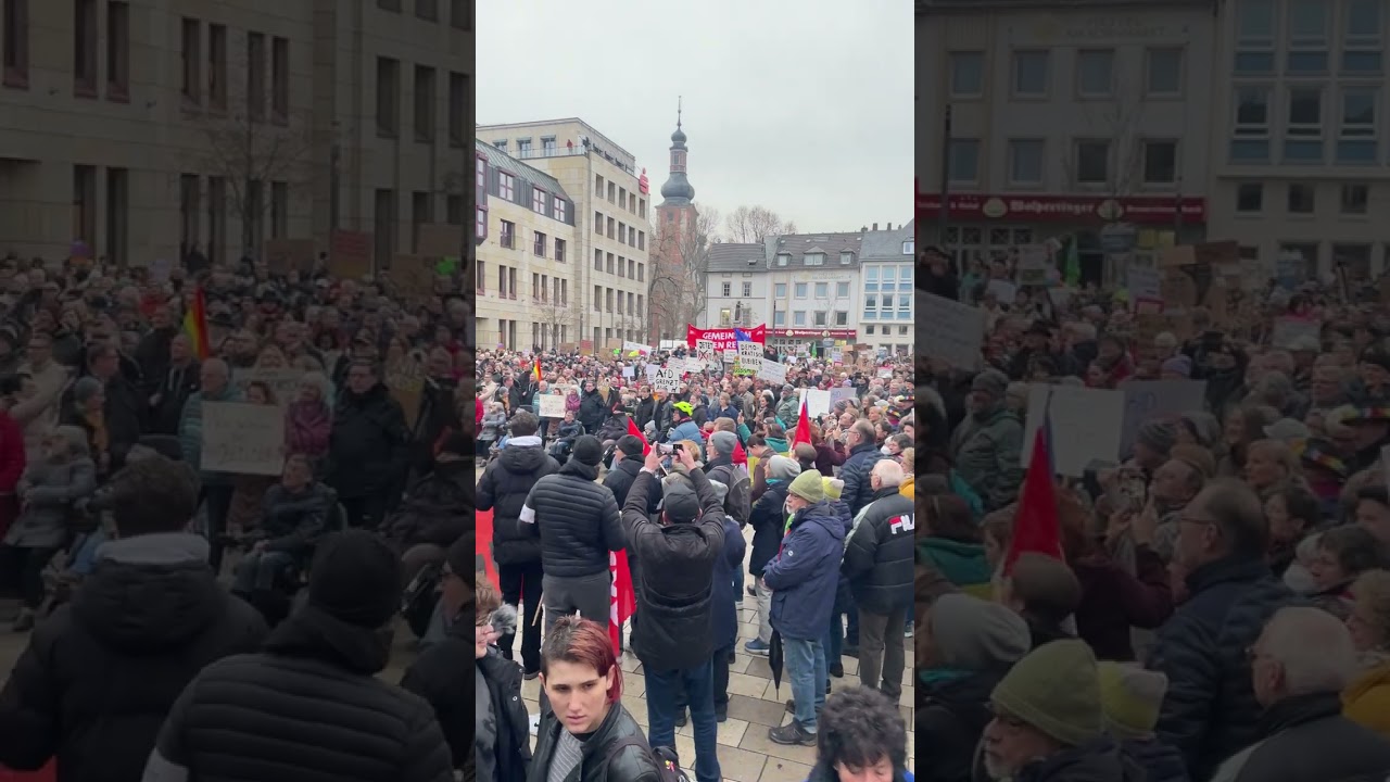 Bad Kreuznach, Germany. January 30, 2024, defending democracy demonstration