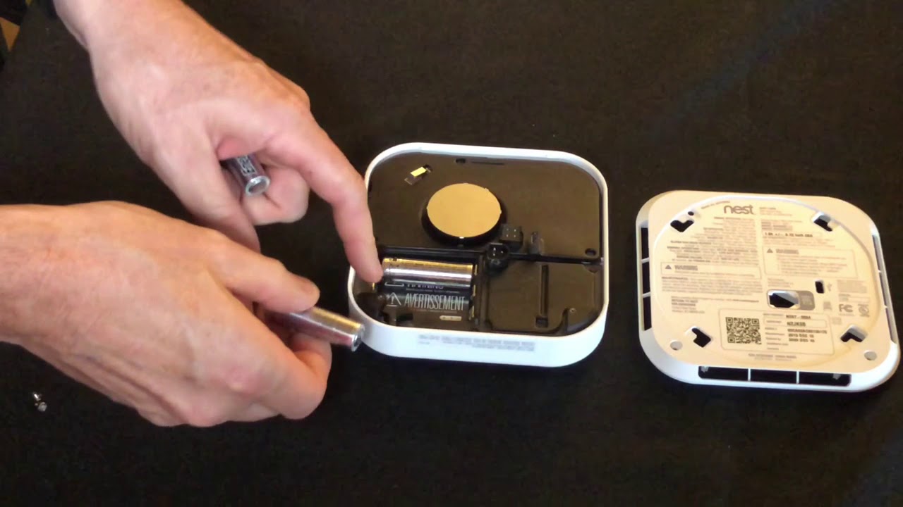 how-to-change-the-battery-on-nest-protect-gen-1-smoke-detector-youtube