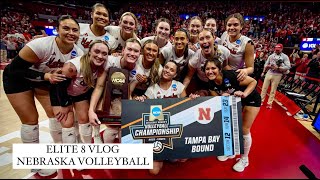 University of Nebraska volleyball ELITE 8 VLOG