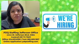 PDQ Staffing Jefferson Blvd - Warehouse Jobs