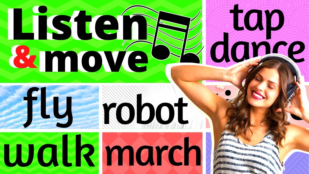 LISTEN and MOVE – (musical statues, freeze, brain breaks & drama)