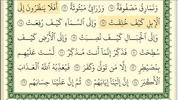 ايمن سويد سورة الغاشية مكتوبة  HD