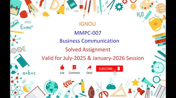 MMPC 007 SOLVED ASSIGNMENT | MMPC 007 IGNOU Solved Assignment July-2025 & Jan-2026 | IGNOU