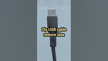 Diy USB cable restore idea #diy #tipsandtricks #experiment #usbcable #diyprojects #diyelectronics