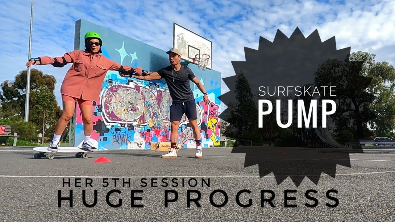 насос для сёрфскейта | обучение новичков, как качать скейтборд