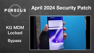 Perseus Bypass KG LOCKED MDM Support April 2024| World´s First| Bypass via QR Code