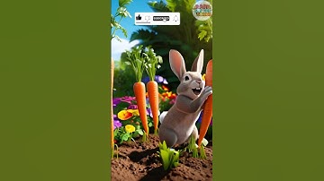🐰🌱 The Bunny’s Carrot Garden - Fun Kids Song About Growing Carrots! 🎶🥕 #shorts #shotsvideo