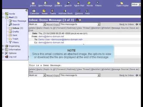 Viewing An Email Via Horde Webmail - ISPAZE.COM