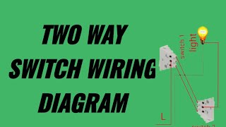 two way switch wiring diagram two way switch wiring connection