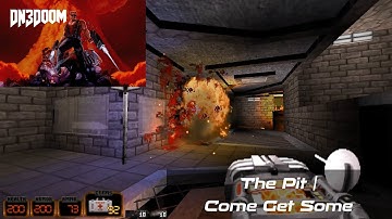 [DN3Doom] HontE Remastered - Map9 | The Pit | Come Get Some (GZDoom)