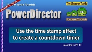 PowerDirector - Use the Time Stamp Effect to create a countdown timer screenshot 5