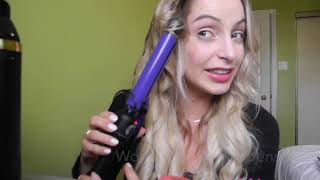 Big Sexy Hair using Hot Tools Curling Wand and LaaVoo Halo Hair Extension!
