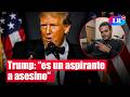 Donald Trump llama “aspirante a asesino” al atacante y anuncia nueva cena en 30 días