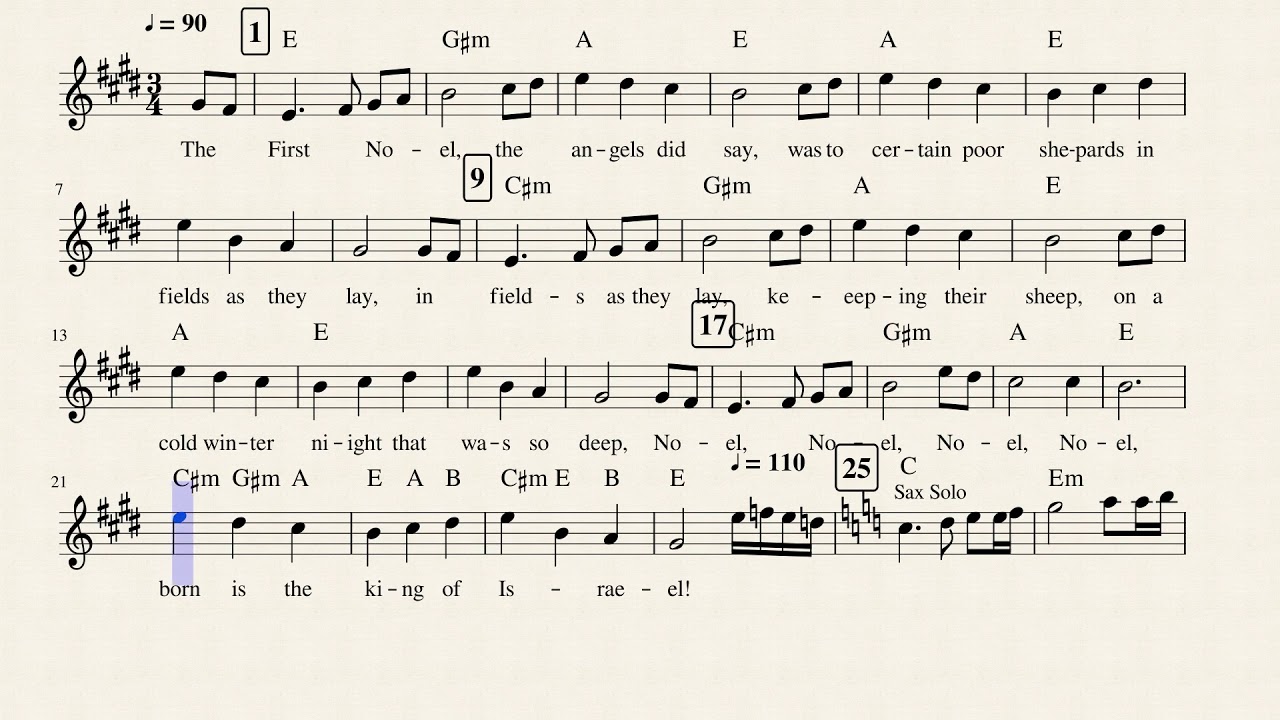 The First Noel by Arr. Carter Luo