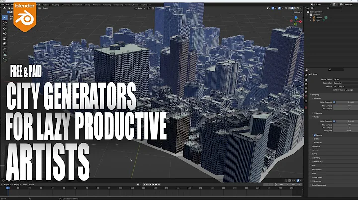 Transforming Busy Cities: Productive Artists in Blender