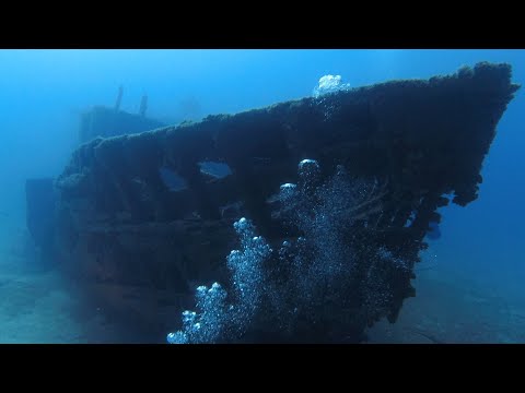 Diving El Meridian, Tenerife - WW2 German Minesweeper wreck at 30m - 18 minutes ASMR
