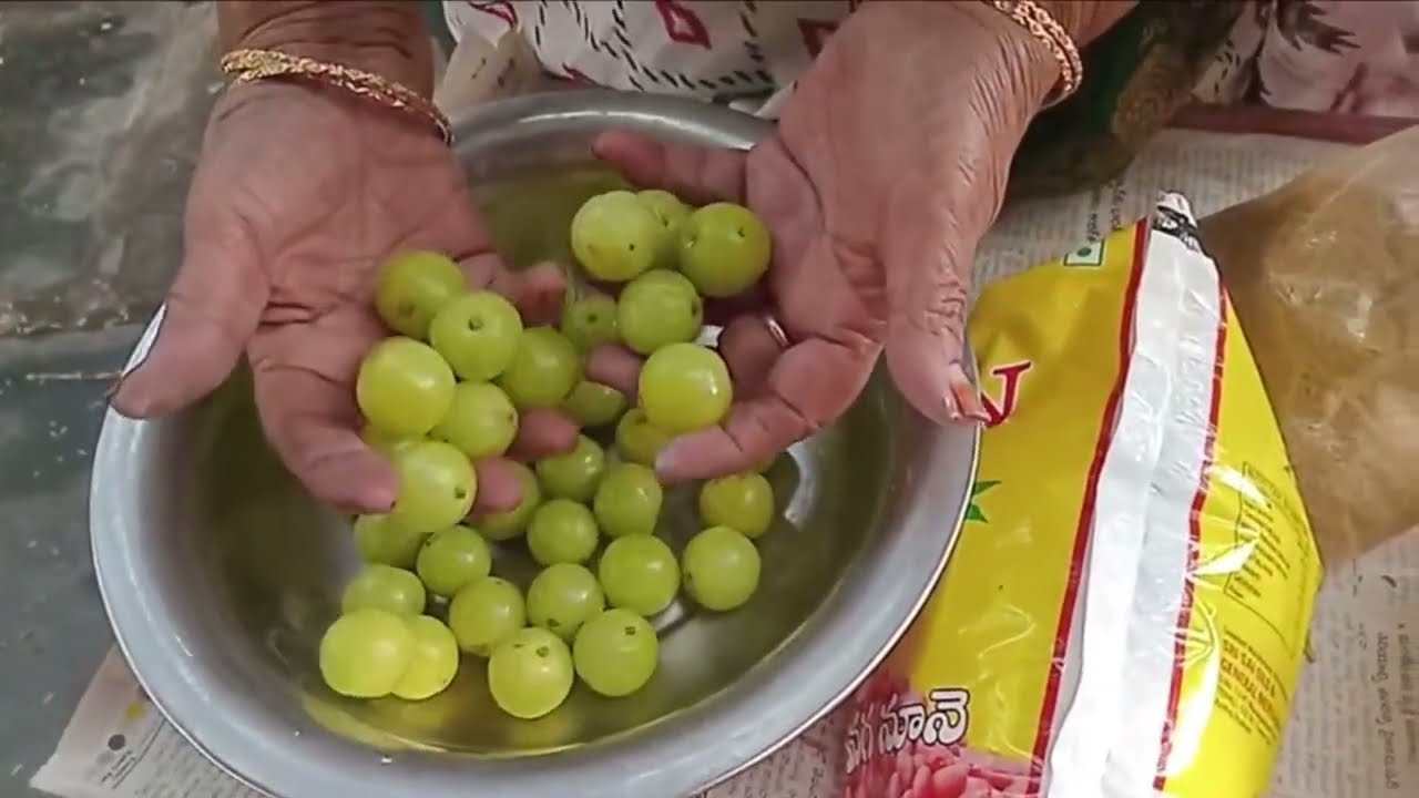 Usiri pachadi (Amla Pickle) in Telugu