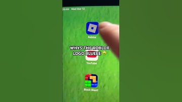 Whys it blue why is the Roblox logo blue #music #animals #songkick #songcheck #roblox