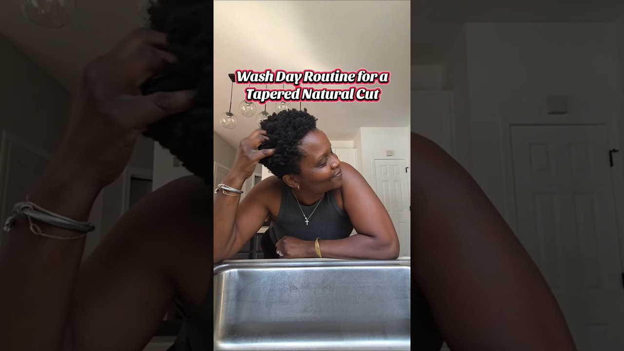 Wash Day for Tapered Natural 4C Haircut | Malibu C and Dove | Hair Steamer | Sisi Nike 2025