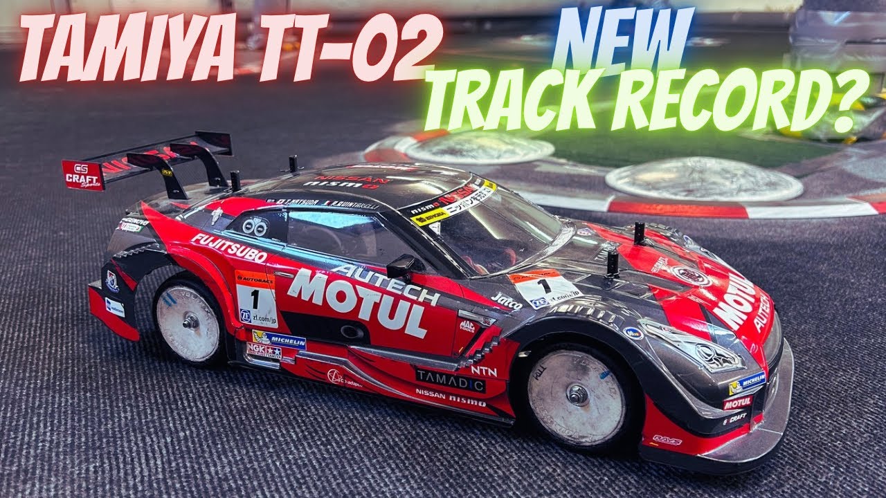 Mein Tamiya TT-02: Test mit Rally Setup auf High Grip Teppich