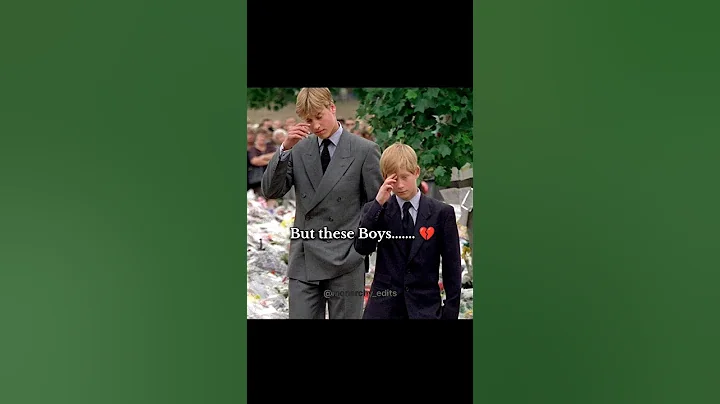They weren't allowed to cry on moms funeral💔 #diana #princewilliam #princeharry #britishroyalfamily