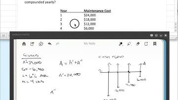 Arithmetic Gradient Uniform Series Example 2