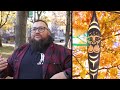 City Hall Park prayer paddles honor Coast Salish people