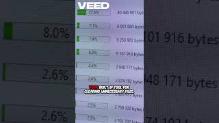 3 things you need to know if your pc running slow(part 2 - disk cleanup) #pc #shorts #disk