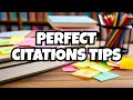 Avoiding Common Mistakes: Simple Tips for Perfect Citations in research articles/thesis #citation