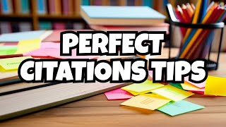Avoiding Common Mistakes: Simple Tips for Perfect Citations in research articles/thesis #citation