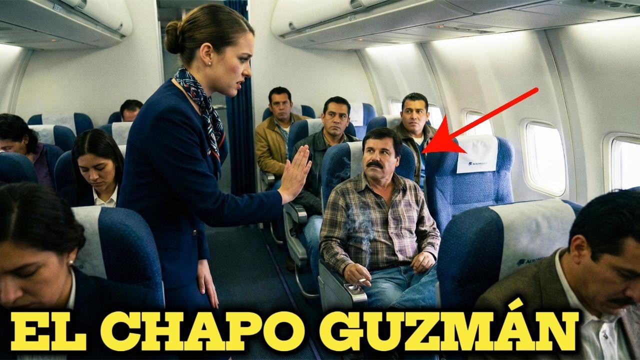 ¡Bájese Del Avión Ahora!” Ordenó La Aeromoza A El Chapo… Sin Saber A Quién Enfrentaba