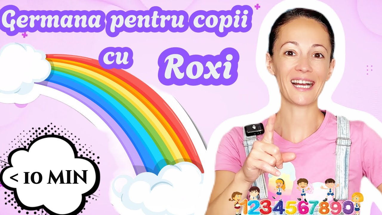 Învață Germana Gratuit 👨‍👩‍👧‍👦 Numere, Culori și Membrii Familiei | Lecții pentru Copii