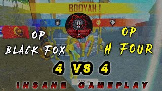 H FOUR VS BLACKFOX CUSTOM OP GAMEPLAY😍 //TRAPPER1FF