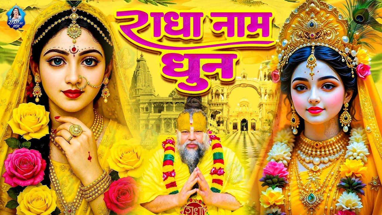 राधा नाम धुन🙏 Radha Naam Dhun,Radha Rani Bhajan,Radha Radha Jaap 5100 Bar,2025 New Radhajaap