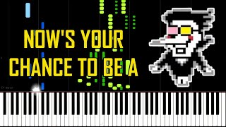 NOW&#39;S YOUR CHANCE TO BE A (Spamton Battle Theme) - Deltarune Chapter 2 [Piano]