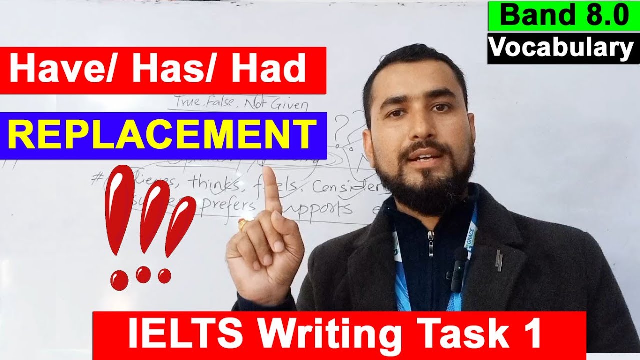 Have, Has, Had Replacement I IELTS Writing Task 1I Lexical Resource I # ...