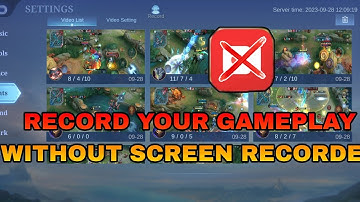 HOW TO RECORD YOUR GAMEPLAY WITHOUT SCREEN RECORDER IN MOBILE LEGENDS