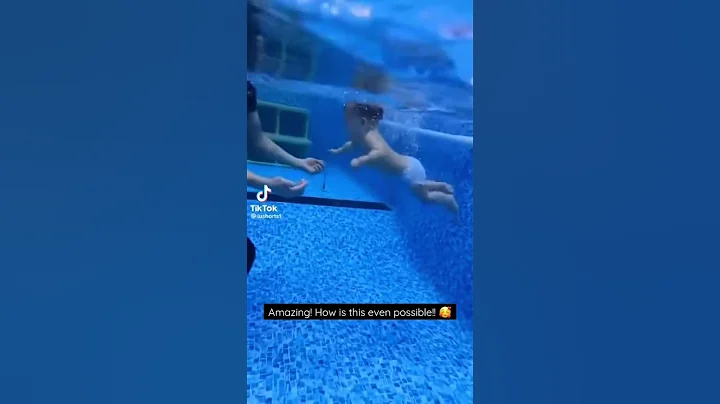 Amazing! How is this even possible!! 🥰#babyswimming #activebaby #cutebaby