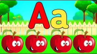 ABC song | nursery rhymes | abc phonics song for toddlers | a for apple