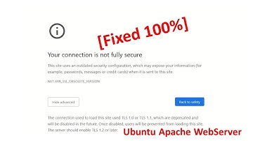 The server should enable TLS 1.2 or later | Error in Apache hosted website