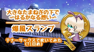 【爆風スランプ】大きなたまねぎの下で【テナーサックスで吹いてみた（71日め）】