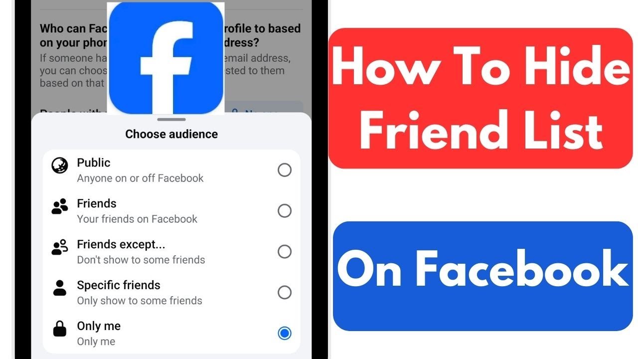 How To Hide Friend List On Facebook | How To Hide Facebook Friend List ...