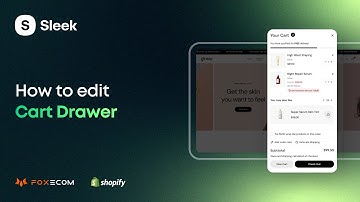 How to Edit Cart Drawer in Shopify | Sleek Theme Tutorial