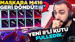 MASKARA M416 GERİ DÖNDÜ!! 😮 YENİ 8'Lİ SİLAH KUTUSU FULLEDİK!! | PUBG MOBILE