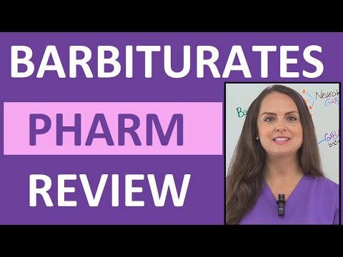 Barbiturates Pharmacology Nursing NCLEX Review Mechanism of Action
