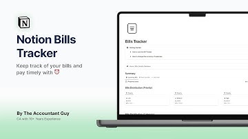 Notion Bills Tracker | Personal Finance Tracker in @Notion