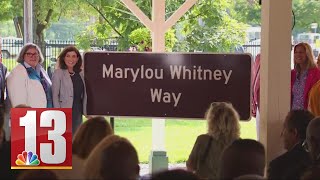 New Saratoga street sign honors late-philanthropist Marylou Whitney Profile
