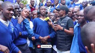 PRESENTER KAI AT LONDIANI GIRLS AND BOYS IN KERICHO WITH HEADPHONE CHALLENGE 🤣🤣🤣